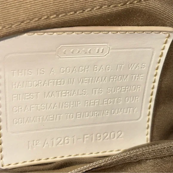 Coach F19202 Signature Stripe Multifunction Baby Diaper Travel Tote Bag - Picture 11 of 14